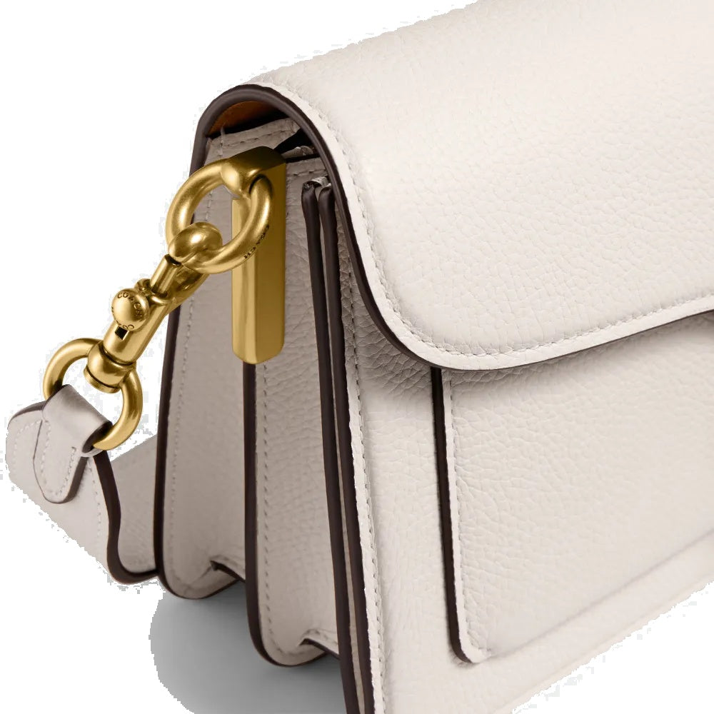 Tabby Shoulder Bag 26 - Brass/Chalk
